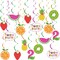 Twotti Frutti Birthday Decorations, Tutti Frutti Hanging Swirl Decorations, Pineapple Watermelon Strawberry Orange Summer Fruit